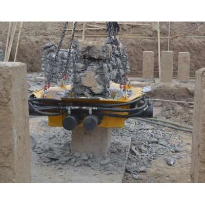 TYSIM Hydraulic square concrete pile breaker/concrete pile cutting machine