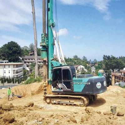 TYSIM KR80A hydraulic hammer pile drilling rig excavator piling machine