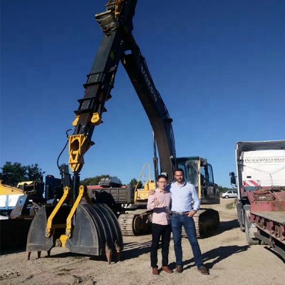 Factory price Tysim KM220 telescopic arm 22m depth telescopic excavator Long Reach boom for sale