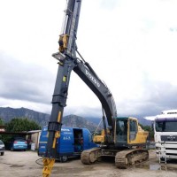 Tysim KM220 excavator long reach boom attachment clamshell telescopic  Mini Excavator  Attachments