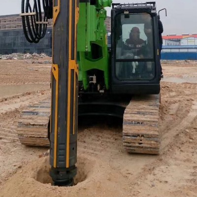 Screw pile driver KR60A, building construction machine, hydraulics press rotary drilling rig