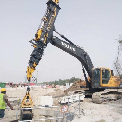 Hydraulic Telescopic Mast Excavator Attachment  Long Reach Boom Arm