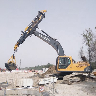 KM150 Excavator long reach boom telescopic arm suit for excavator